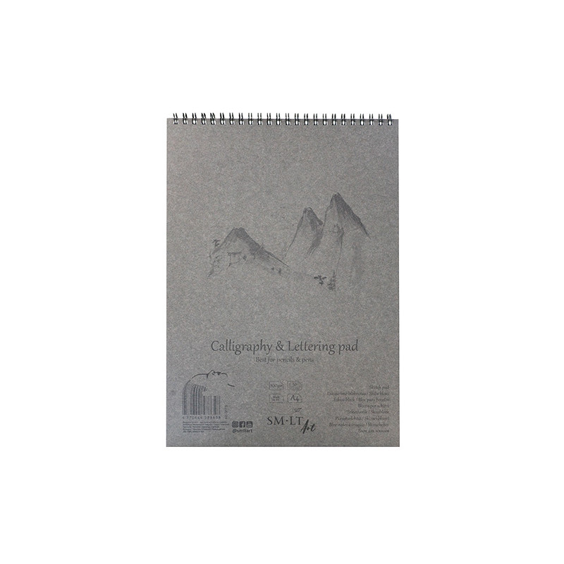 SM-LT sketchpad calligraphy & lettering 100g 50ark spiral