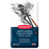 Derwent sketching collection set of 12 pieces