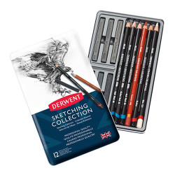 Derwent sketching collection zestaw 12 sztuk - sklep plastyczny - szał