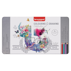 Bruynzeel colouring & drawing zestaw 70 elementów - sklep plastyczny -