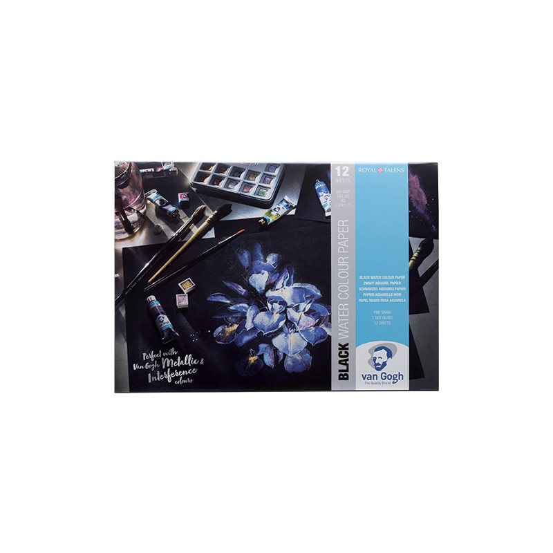 Blok Talens van gogh black watercolour paper 360g 12ark - sklep plasty