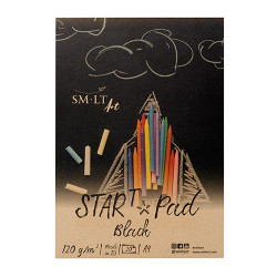 Blok SM-LT art start pad black 120g 20 arkuszy