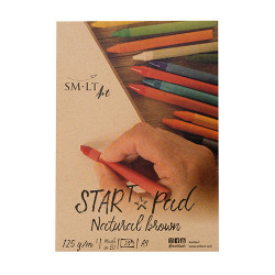 Blok SM-LT art start pad natural brown 125g 20 arkuszy