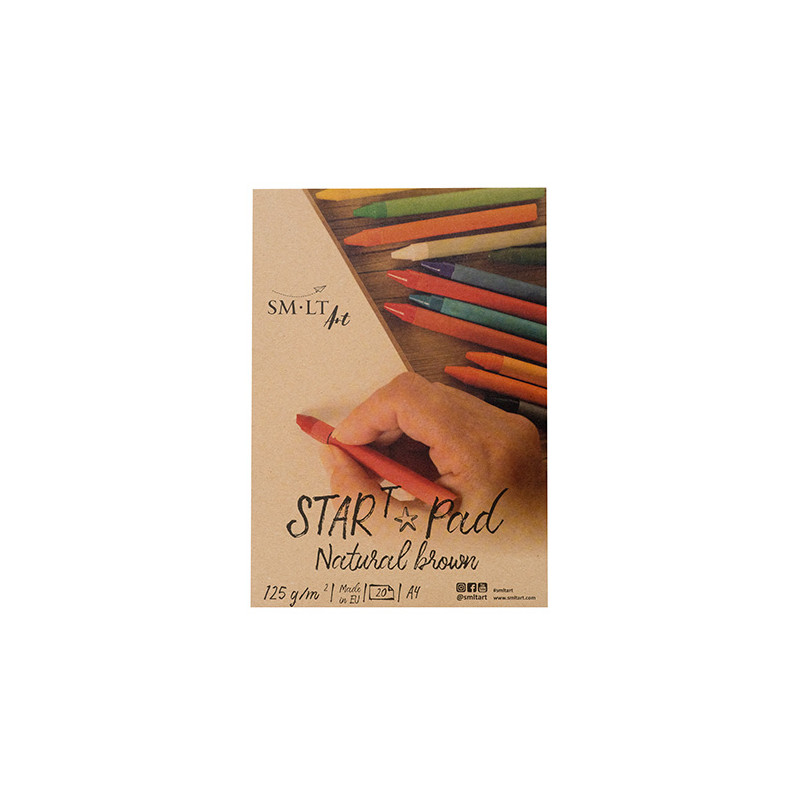 Blok SM-LT art start pad natural brown 125g 20 arkuszy