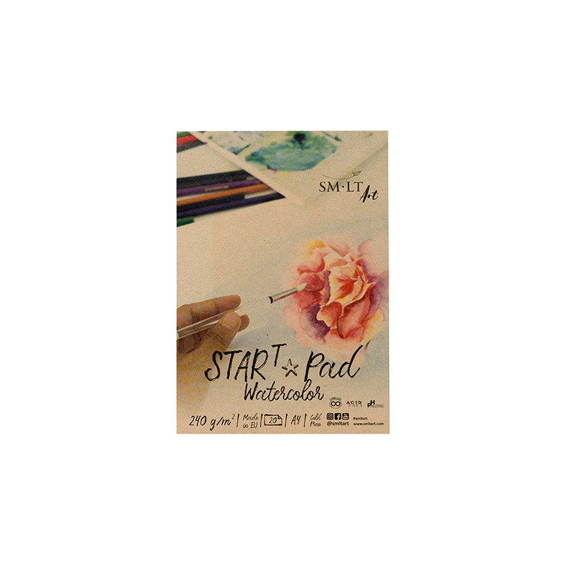 SM-LT block art start pad watercolor 240g 20 sheets - szal art - sklep