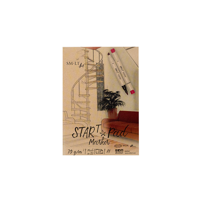 Blok SM-LT art start pad marker 70g 20 arkuszy