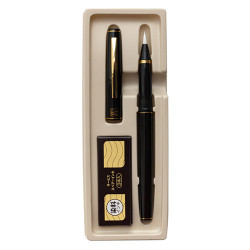 Kuretake pen with brush tip for calligraphy + 3 cartridges - szal art