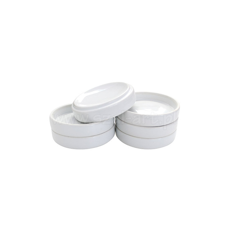 Set of 6 porcelain cups with a diameter of 9cm