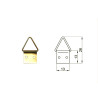 Triangular pendants for frames and canvas