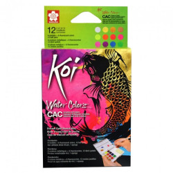 Sakura koi water colors creative art colors zestaw 12 akwareli - sklep
