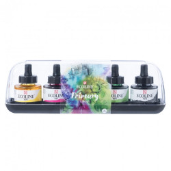 Talens ecoline primary colours faby akwarelowe 5x30ml - sklep plastycz