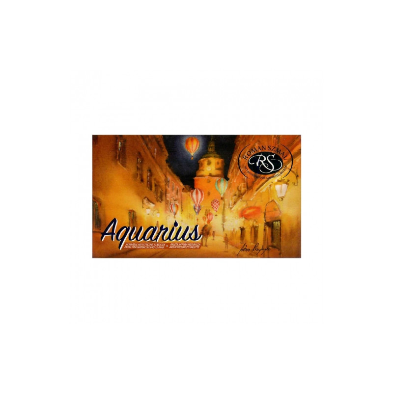 Szmal aquarius set of 12 watercolors in cubes Artur Przybysz