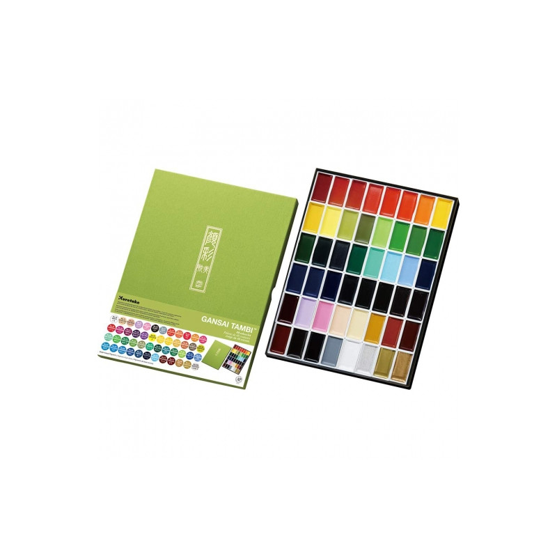 Kuretake gansai tambi set of 48 watercolors