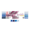 Kuretake brushables set of 4 double-sided markers - blue - szal art -