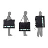Clairefontaine canvas bag / backpack portfolio black 60 x 70cm - szal