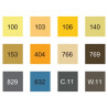Kurecolor fine & brush manga hair & muted set of 12 markers