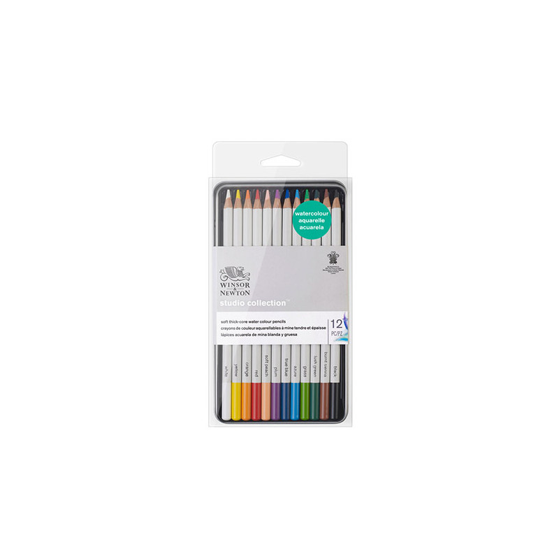 Winsor&Newton studio collection zestaw 12 kredek akwarelowych - sklep