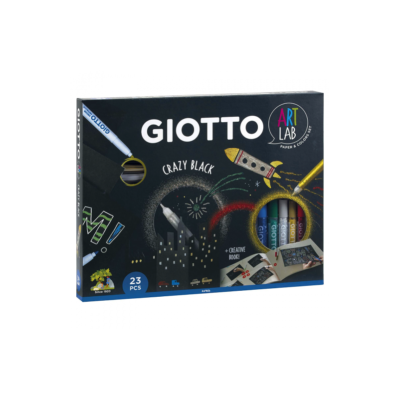 Giotto crazy black creative set of 23 elements