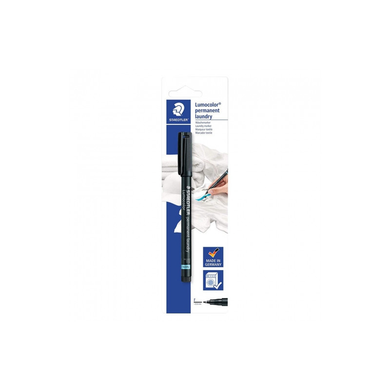 Staedtler lumocolor permanent laundry F - 0.6mm czarny - sklep plastyc