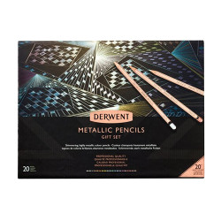 Derwent metallic gift set zestaw 20 kredek metalicznych - sklep plasty