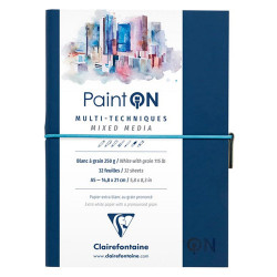 Block Clairefontaine paint on mixed media 250g 32ark blue