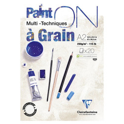 Blok Clairefontaine paint on a grain 250g 20 arkuszy - sklep plastyczn