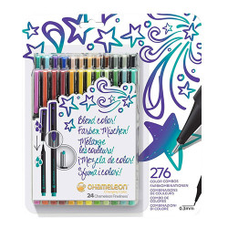 Chameleon fineliner bold zestaw 24 tonalnych cienkopisów - sklep plast