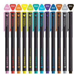 Chameleon bright set of 12 tonal fineliners - szał art - sklep plastyc