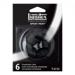 Liquitex zestaw 6 końcówek do farb w sprayu - sklep plastyczny - szał