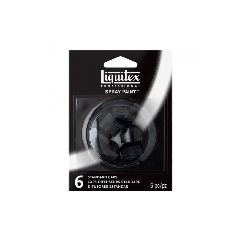 Liquitex zestaw 6 końcówek do farb w sprayu - sklep plastyczny - szał