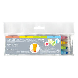 Kuretake clean color dot zestaw 4 pisaków - sklep plastyczny - szał dl