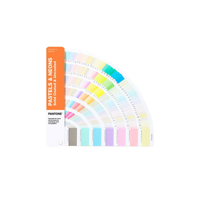 Pantone pastel & neons color samples
