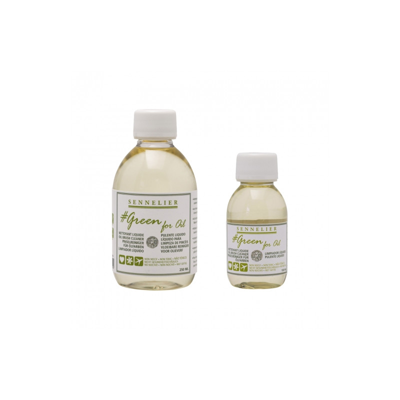 Sennelier green for oil płyn do czyszczenia pędzli - sklep plastyczny