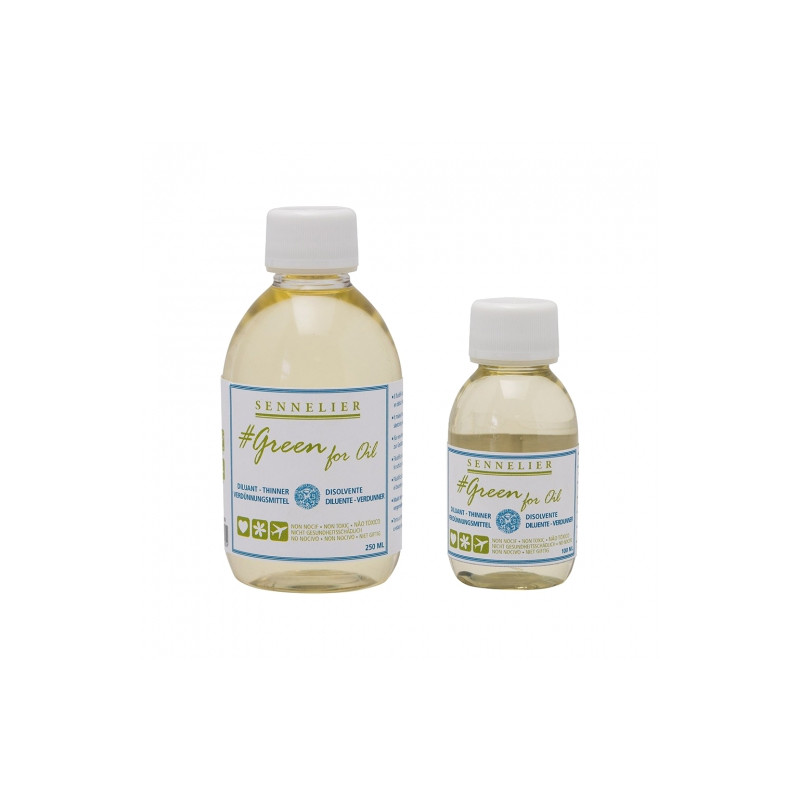 Sennelier green for oil thinner