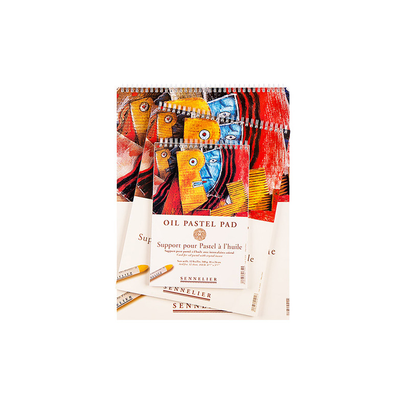 Block Sennelier oil pastel pad 340g 12ark spiral