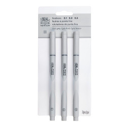 Winsor&Newton fineliner zestaw 3 cienkopisów - cool grey - sklep plast