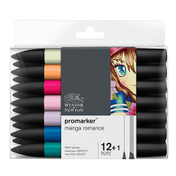 Winsor&Newton promarker manga romance zestaw 13 kolorów - sklep plasty