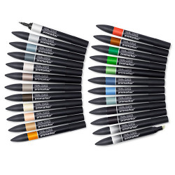 Winsor&Newton promarker architectural zestaw 24 kolorów - sklep plasty