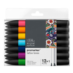 Winsor&Newton promarker tattoo tones zestaw 13 kolorów - sklep plastyc