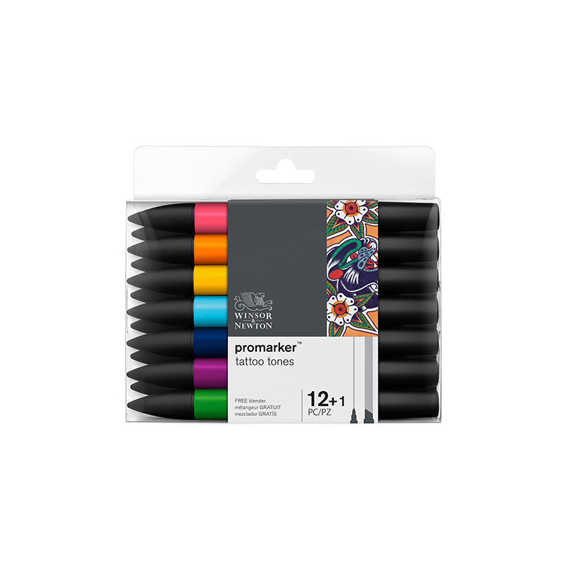 Winsor&Newton promarker tattoo tones set of 13 colors