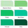 Winsor&Newton promarker green tones zestaw 6 kolorów - sklep plastyczn