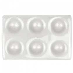 Renesans rectangular porcelain palette 5.5x8.5cm