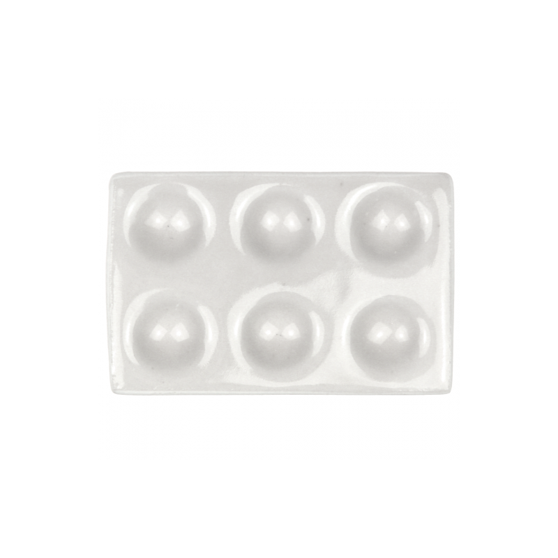 Renesans rectangular porcelain palette 5.5x8.5cm