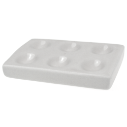 Renesans rectangular porcelain palette 5.5x8.5cm