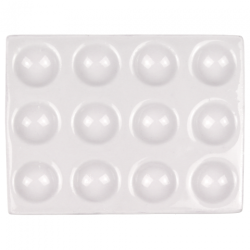 Renesans rectangular porcelain palette 9x12cm