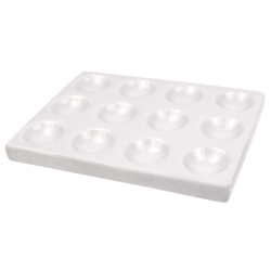 Renesans rectangular porcelain palette 9x12cm