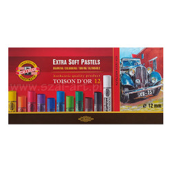 Koh-i-noor toison d'or extra soft 12 pastels dry carton pack