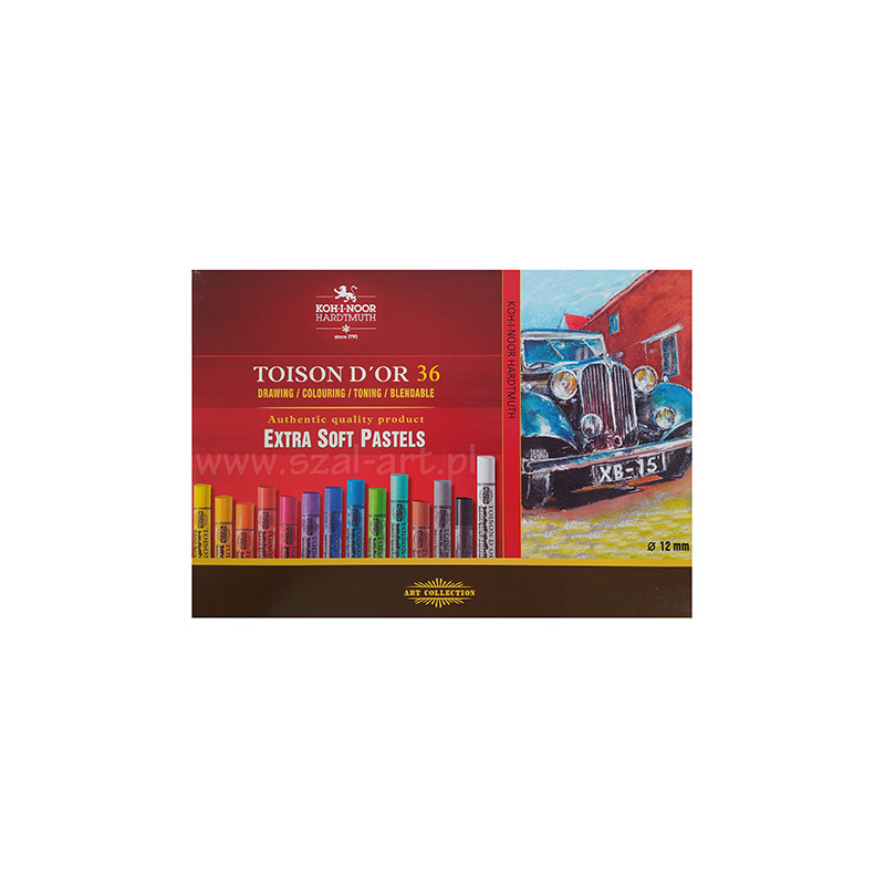 Koh-i-noor toison d'or extra soft 36 pasteli suchych karton opak - skl