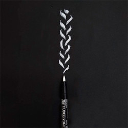 Kuretake zig fudebiyori pigment milky white brush pen - sklep plastycz
