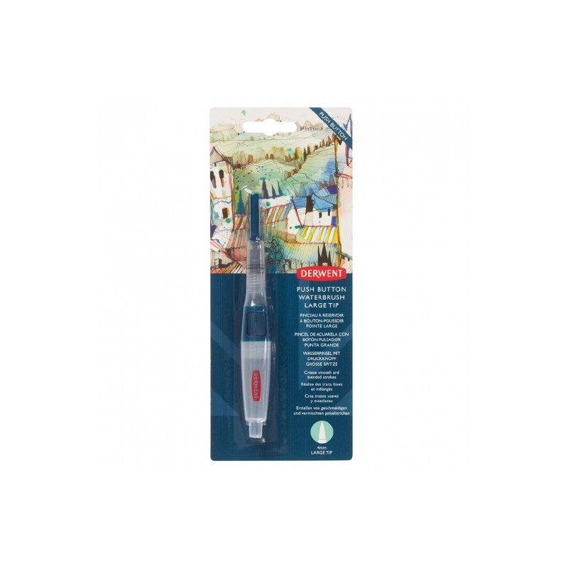 Derwent waterbrush push button large tip 4mm pusty - sklep plastyczny